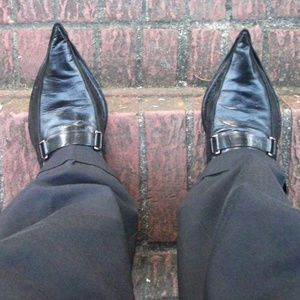 ALDO A-Line, Pointed Toe, Slip-On, Black, SKU# 752